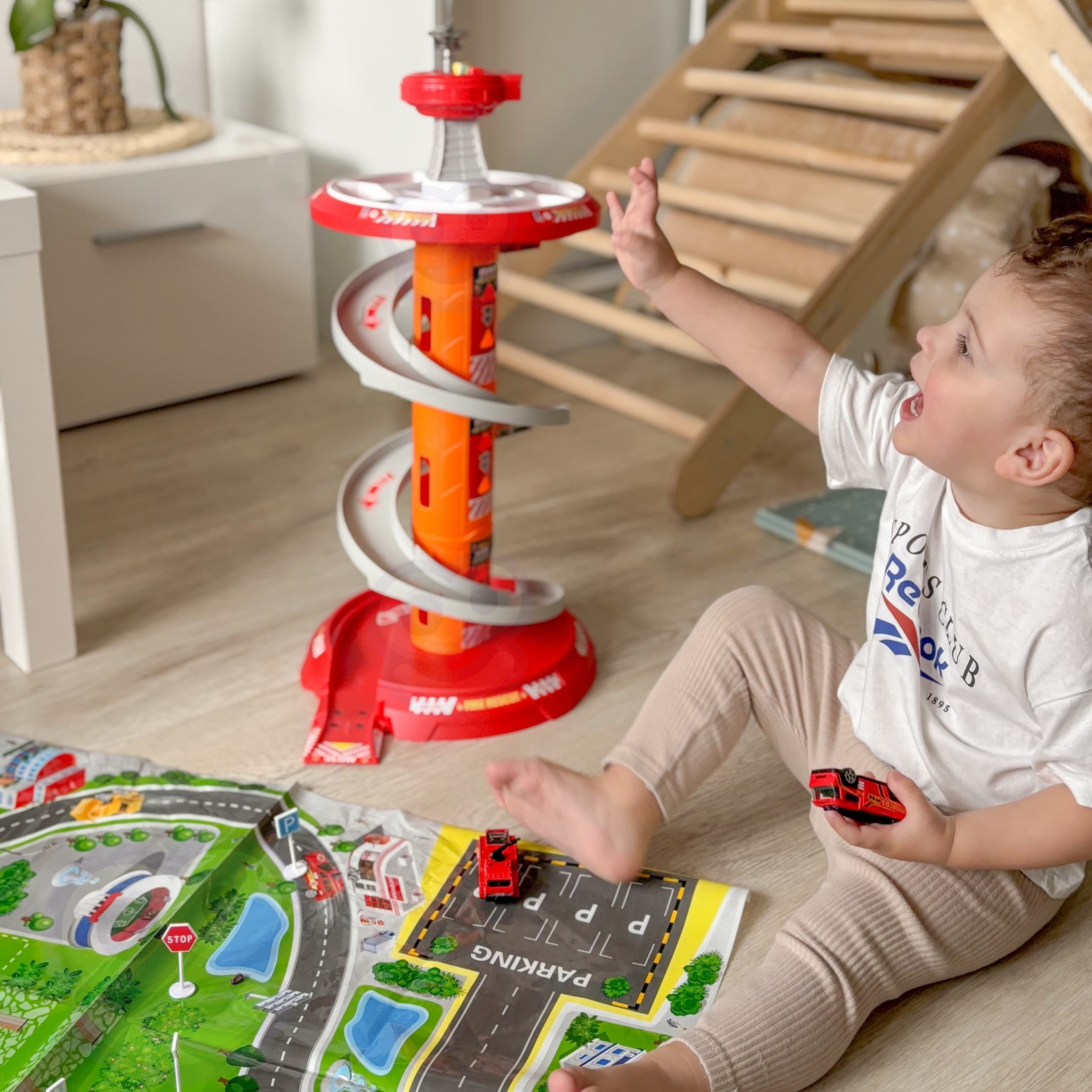 WOOPIE Tor Spirala Garaż dla Samochodzików 3 szt.