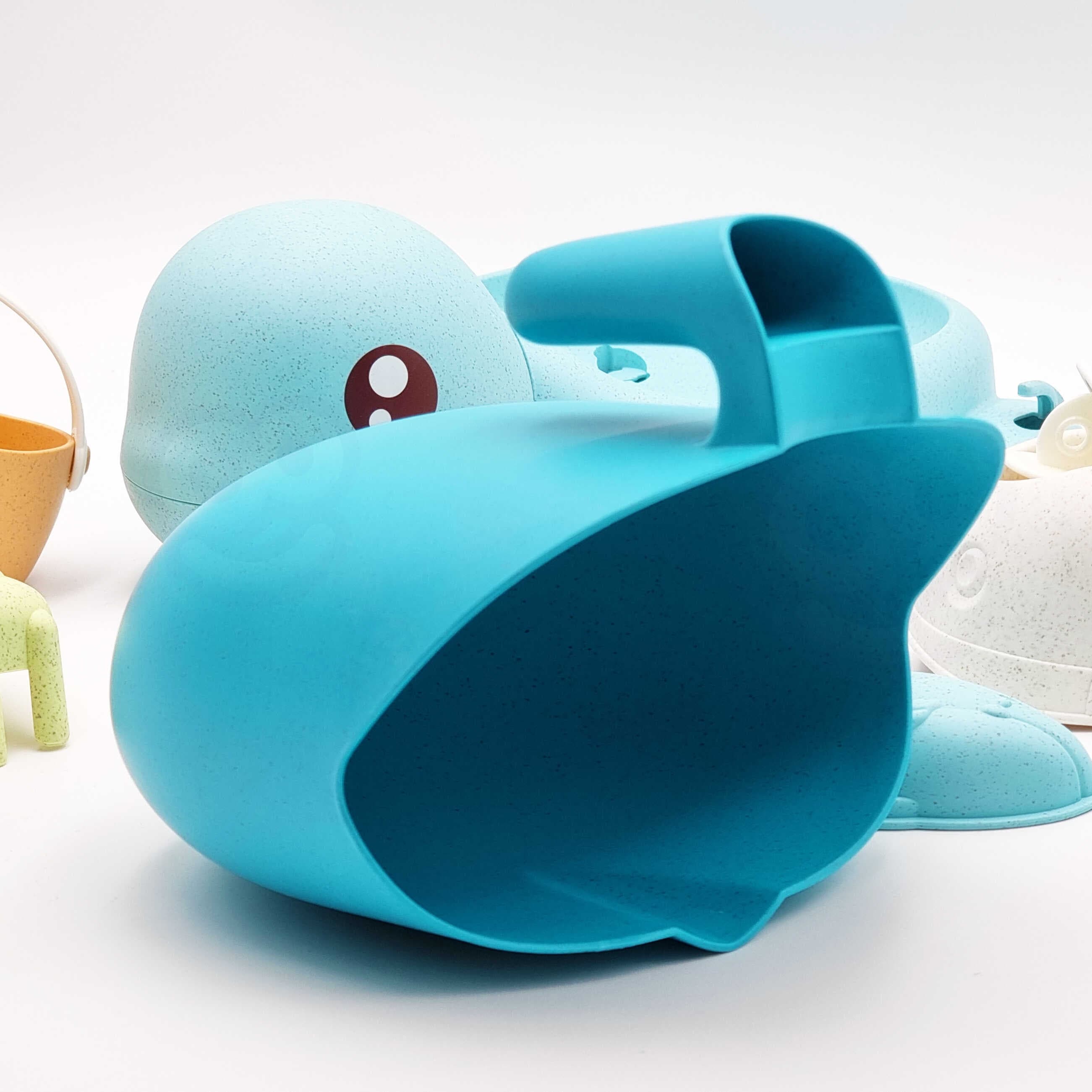 WOOPIE GREEN  Zestaw 2w1 do Piasku i Wanny Żółwik Niebieski 8 el. BIODEGRADOWALNY ORGANICZNY MATERIAŁ