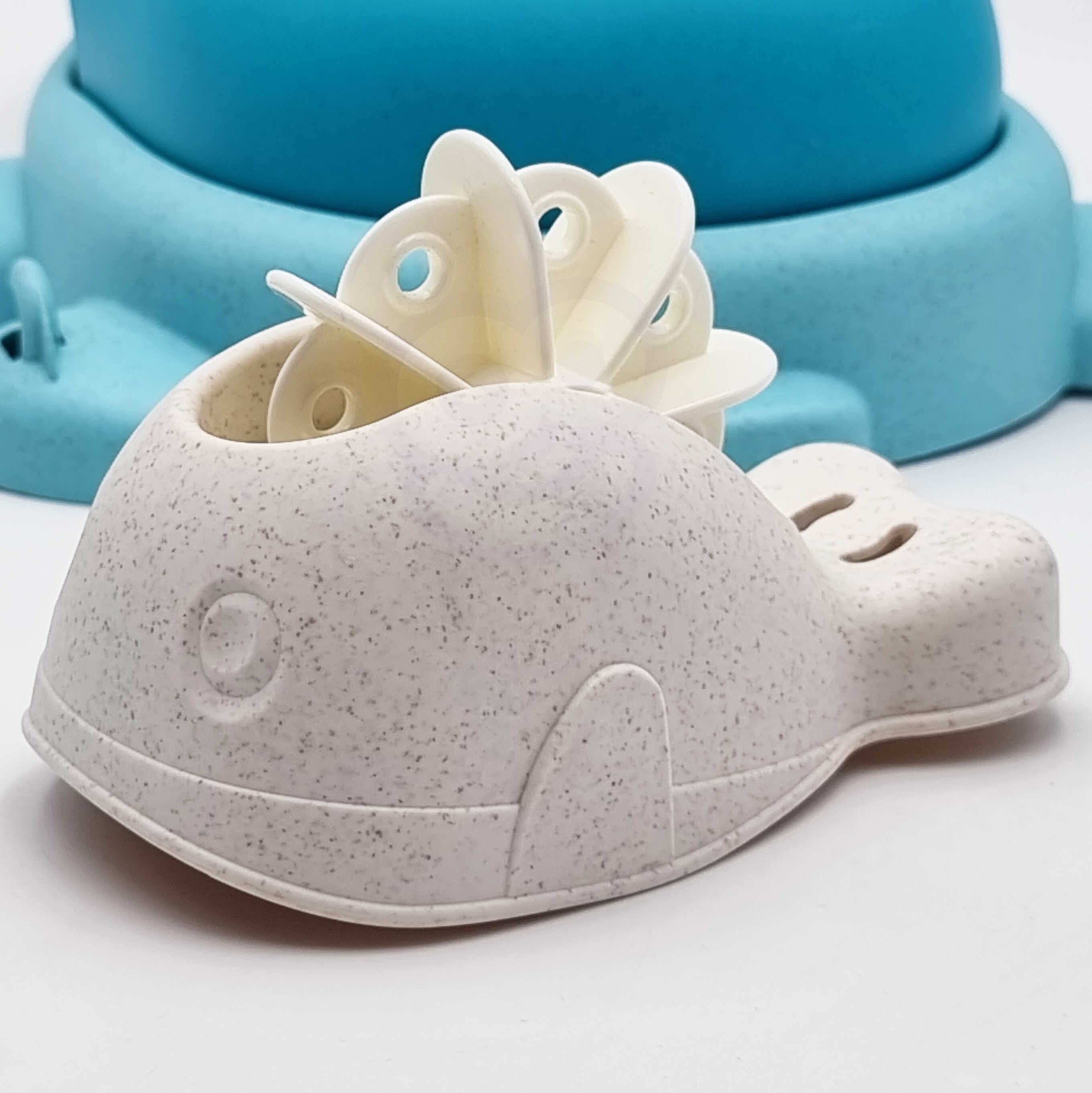 WOOPIE GREEN  Zestaw 2w1 do Piasku i Wanny Żółwik Niebieski 8 el. BIODEGRADOWALNY ORGANICZNY MATERIAŁ