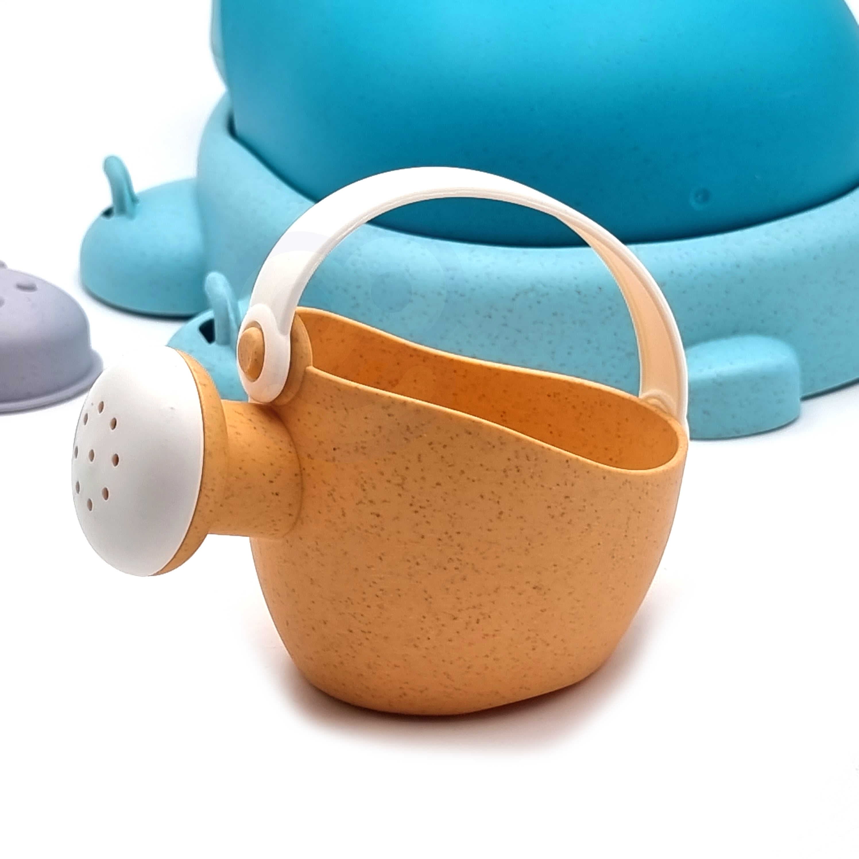 WOOPIE GREEN  Zestaw 2w1 do Piasku i Wanny Żółwik Niebieski 8 el. BIODEGRADOWALNY ORGANICZNY MATERIAŁ