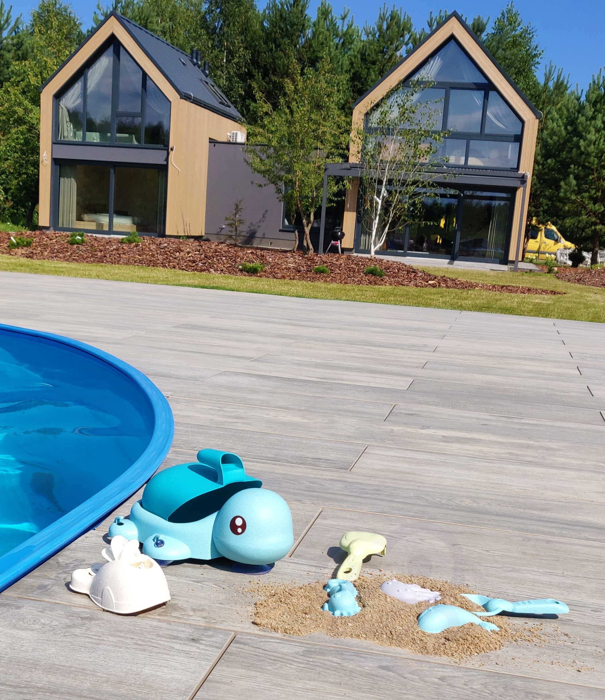 WOOPIE GREEN  Zestaw 2w1 do Piasku i Wanny Żółwik 8 el. BIODEGRADOWALNY ORGANICZNY MATERIAŁ