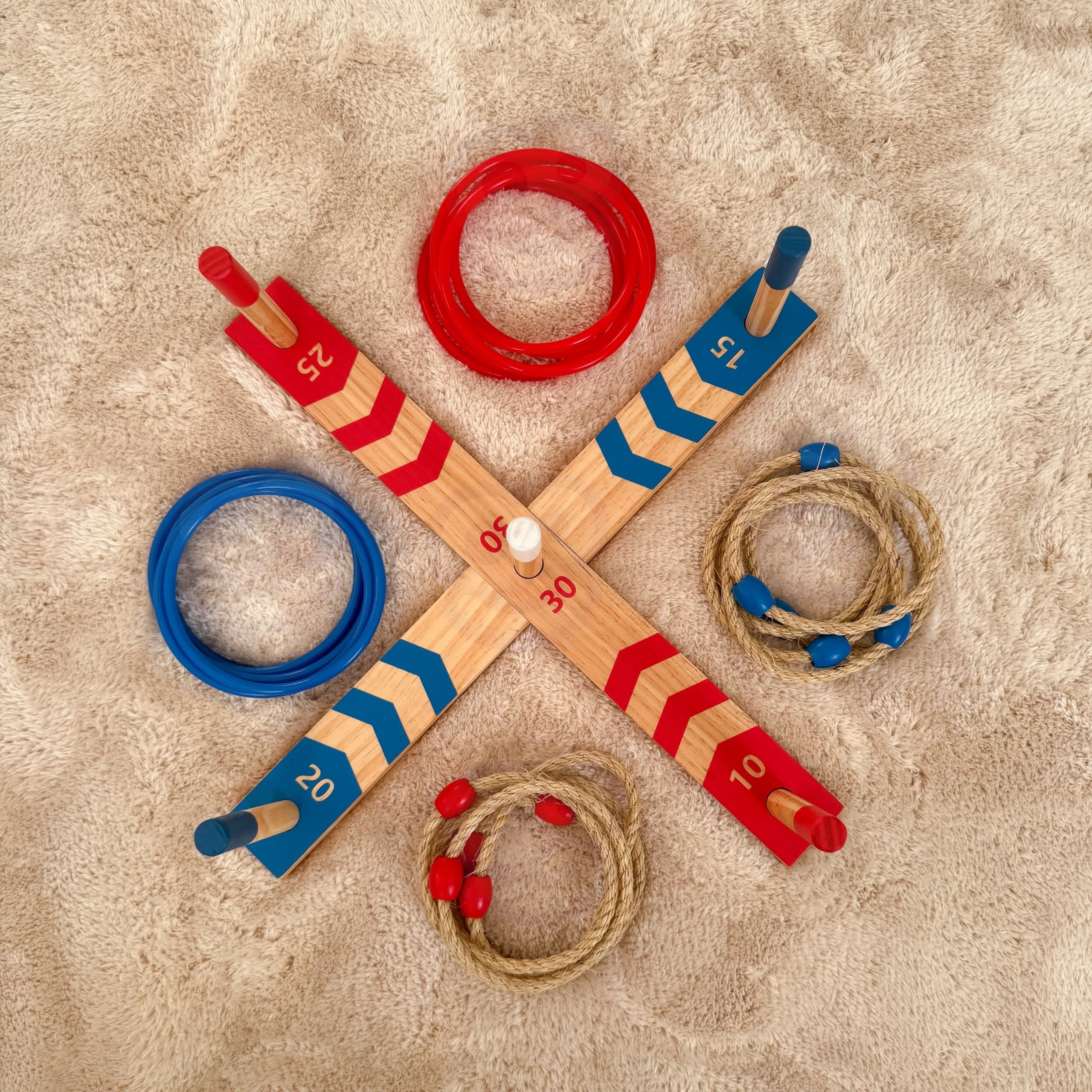 TOOKY TOY  Drewniana Gra Fun Serso Zręcznościowa Ring Cross