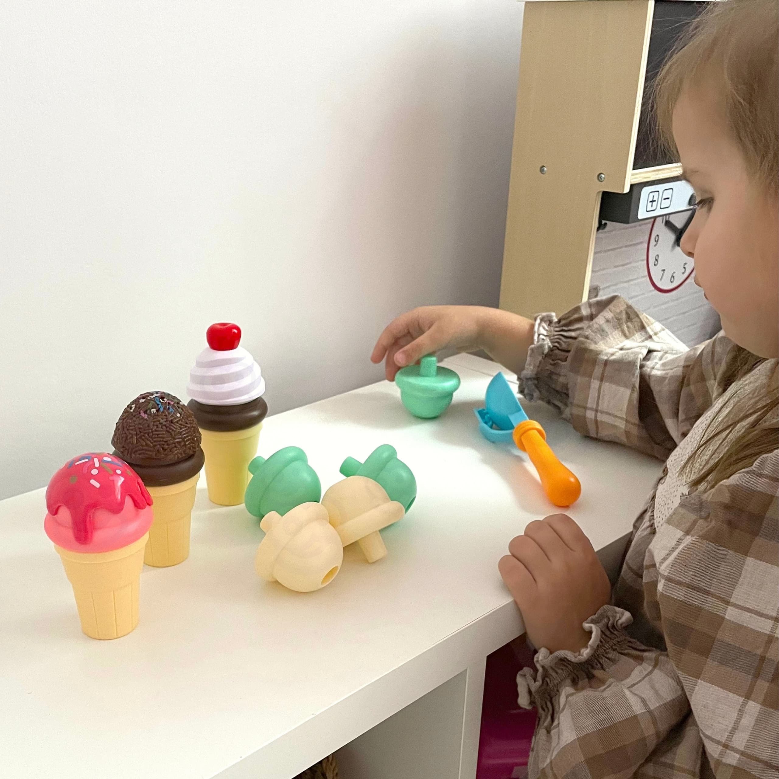 WOOPIE Zestaw do Robienia Lodów Układanka Lodziarnia 15 el.