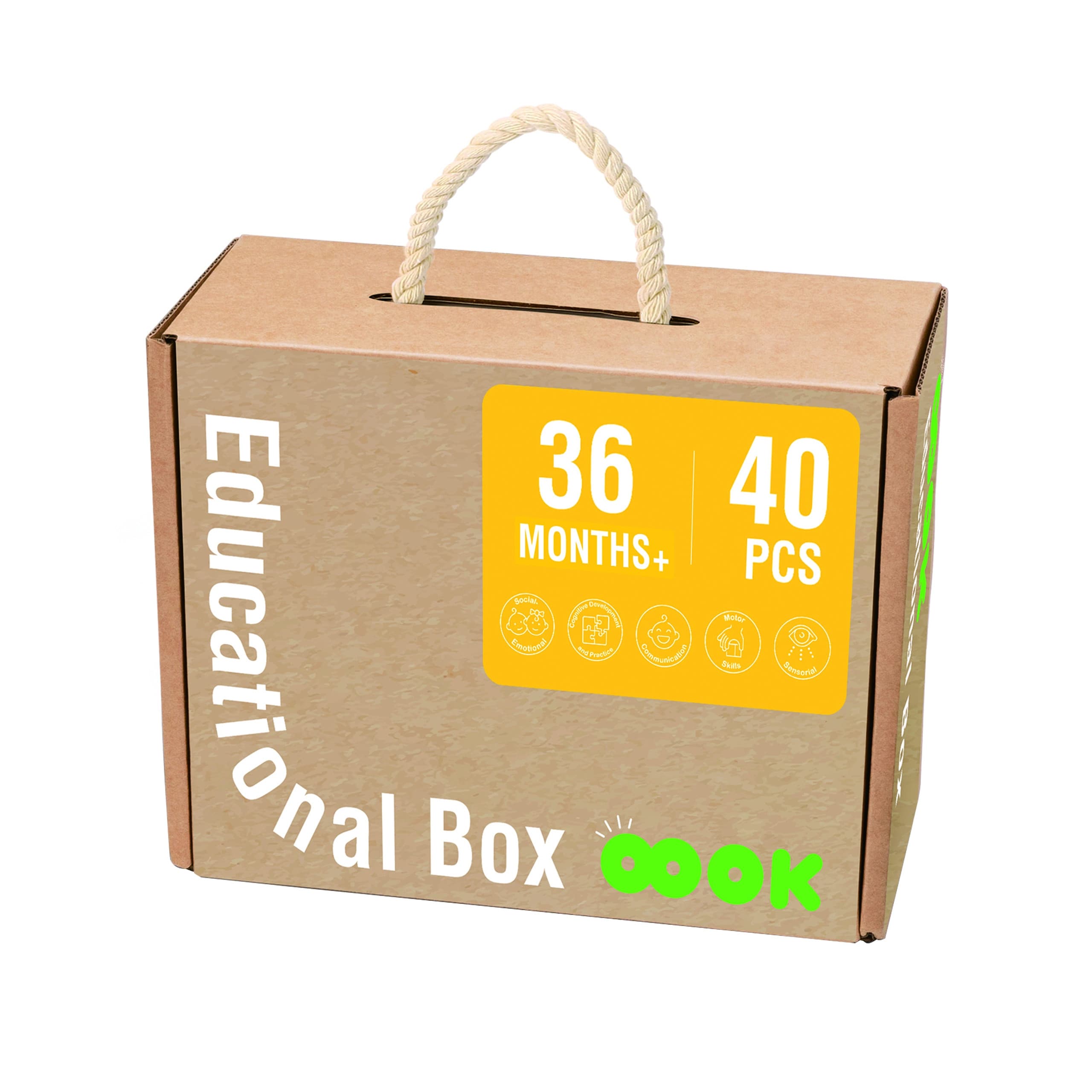 Tooky Toy Edukacyjne Pudełko Montessori Układanka Liczydło Tablica Pogody 6w1 od 3 Lat