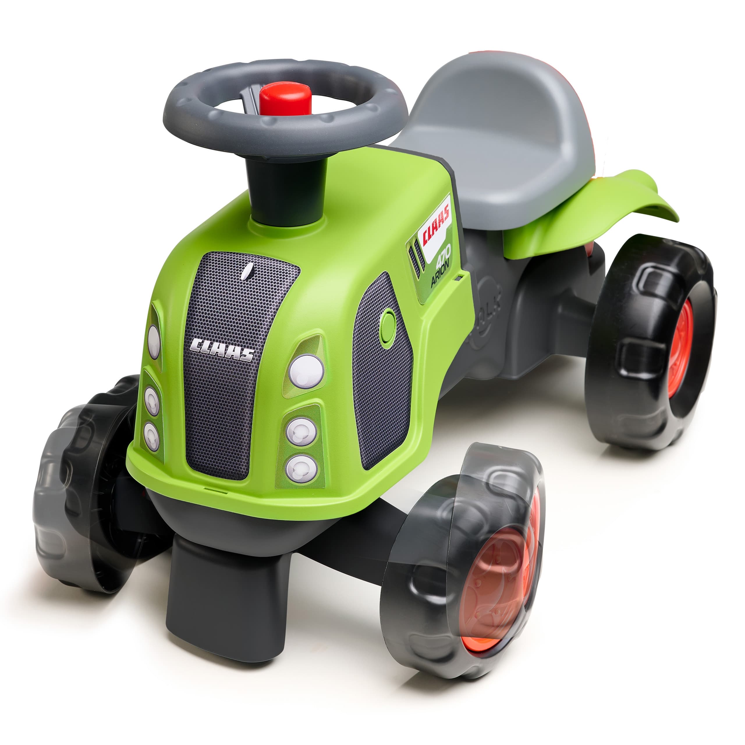 FALK Jeździk Claas 470 Arion Zielony z Przyczepką  + Zestaw do piasku