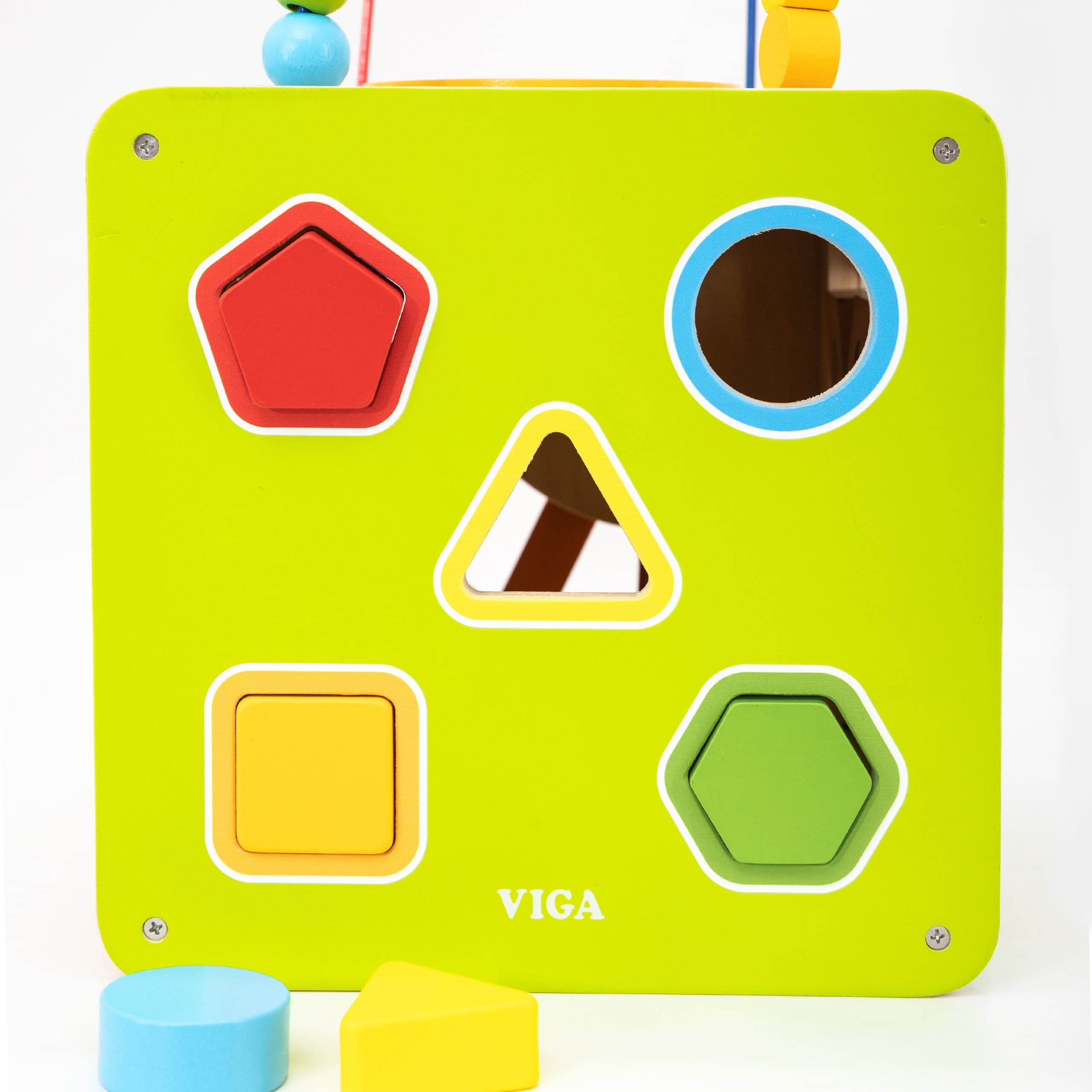 Viga Drewniana Kostka Edukacyjna 5w1