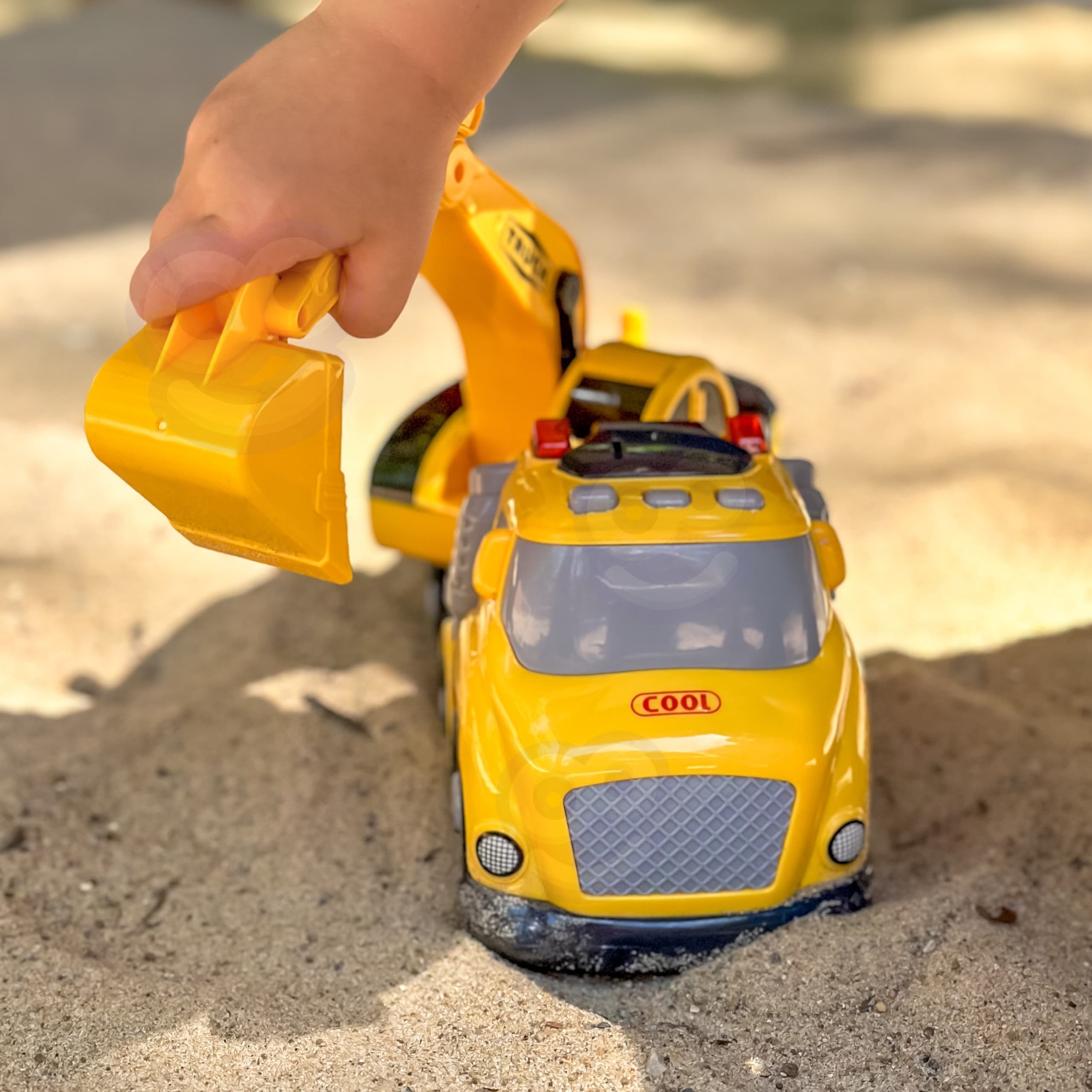 WOOPIE Koparka City Truck Efekty Dźwiękowe i Świetlne