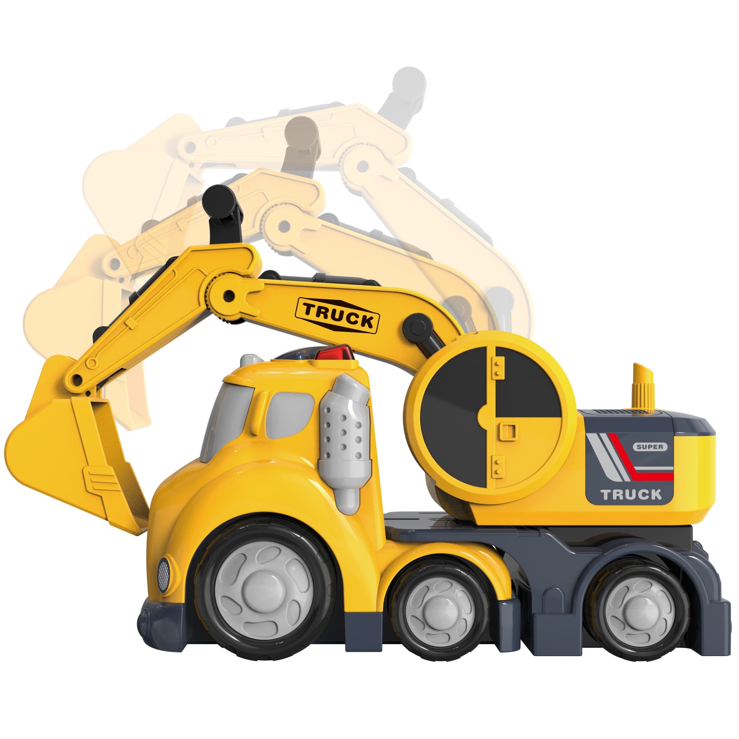 WOOPIE Koparka City Truck Efekty Dźwiękowe i Świetlne