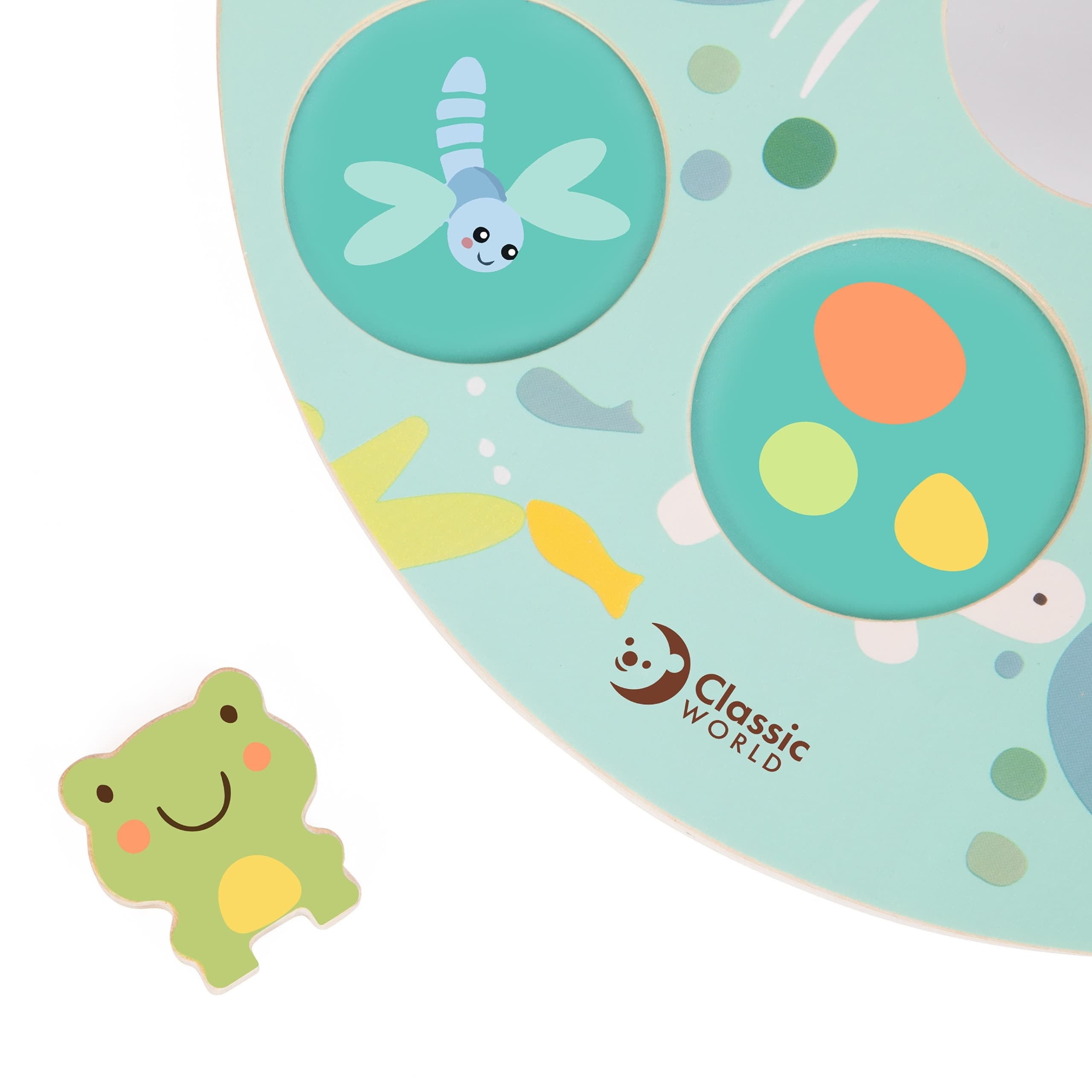 CLASSIC WORLD Gra Sensoryczna Liść Lotosu Dopasuj Kształty i Kolory