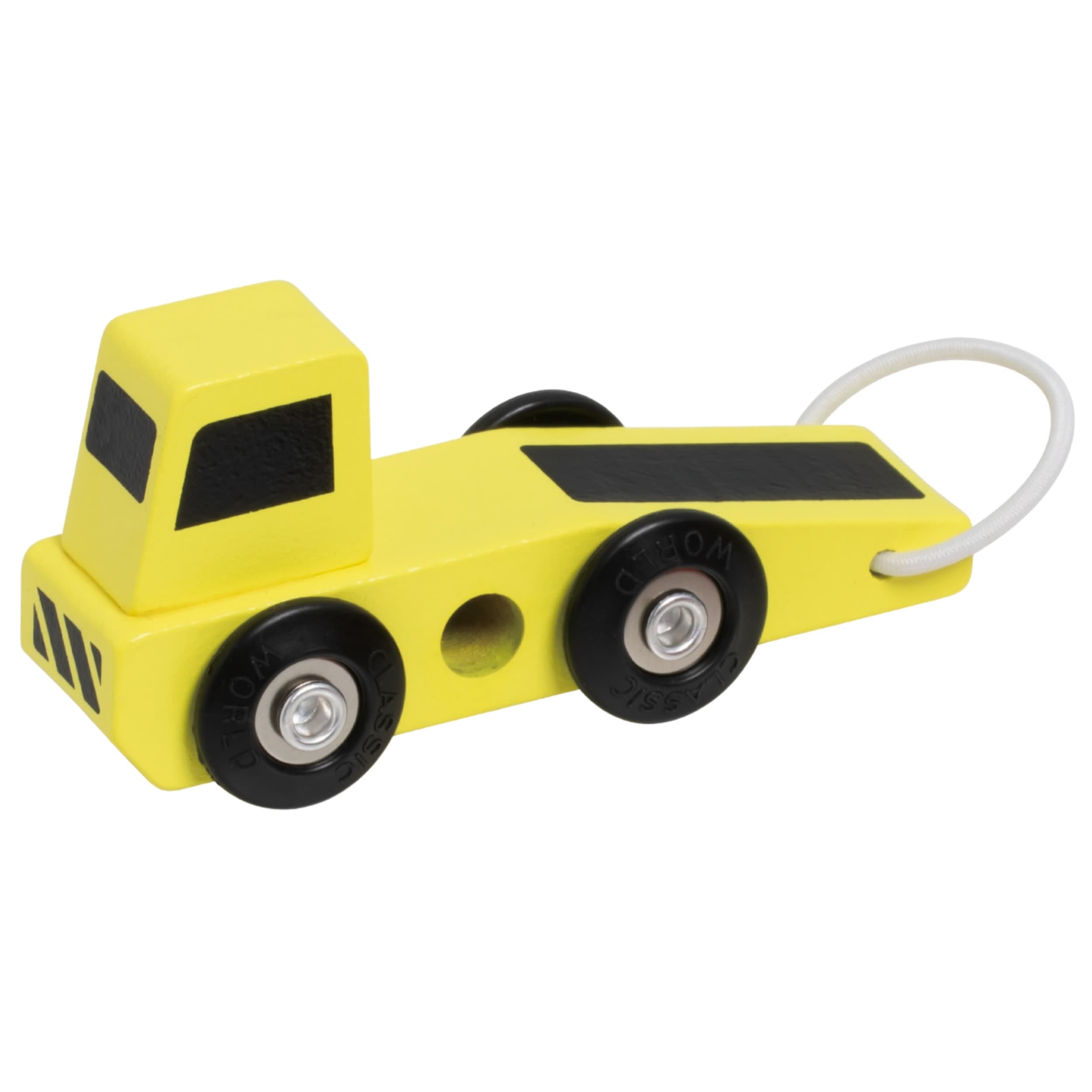 CLASSIC WORLD Drewniane Samochodziki Policja Straż Laweta Zestaw 3 szt.