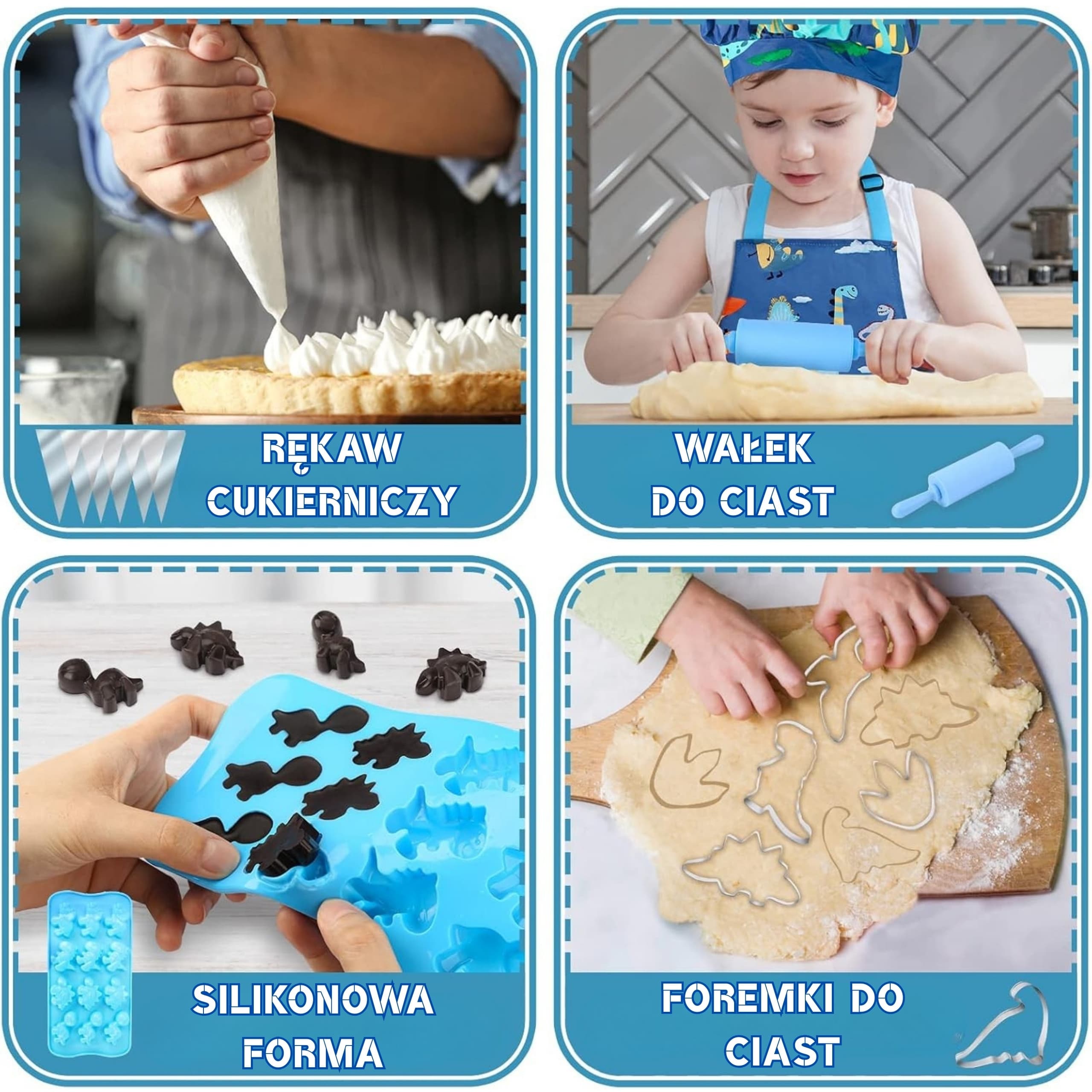 WOOPIE Dino Zestaw Małego Kucharza