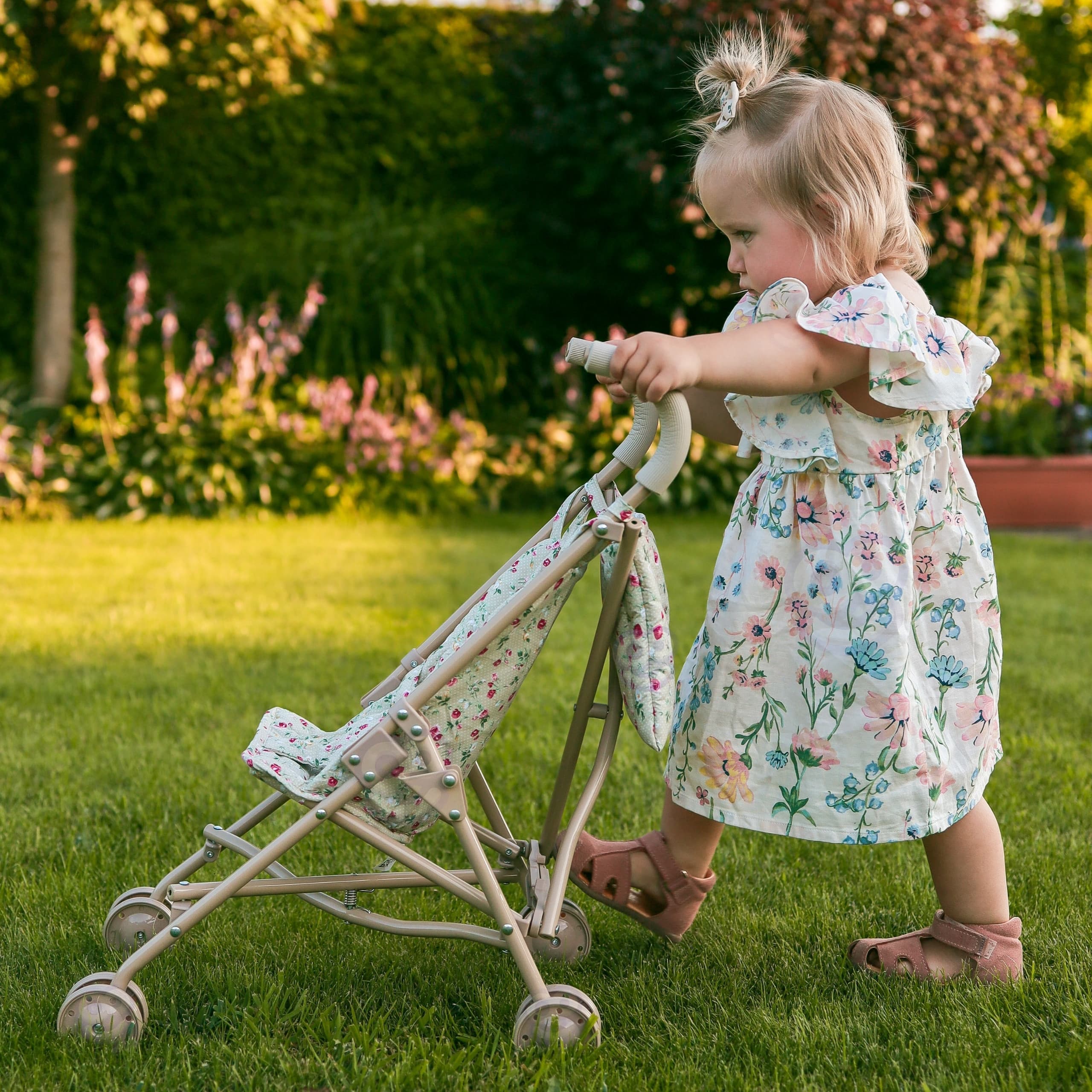 WOOPIE ROYAL Wózek dla Lalek Spacerówka Vintage Rose