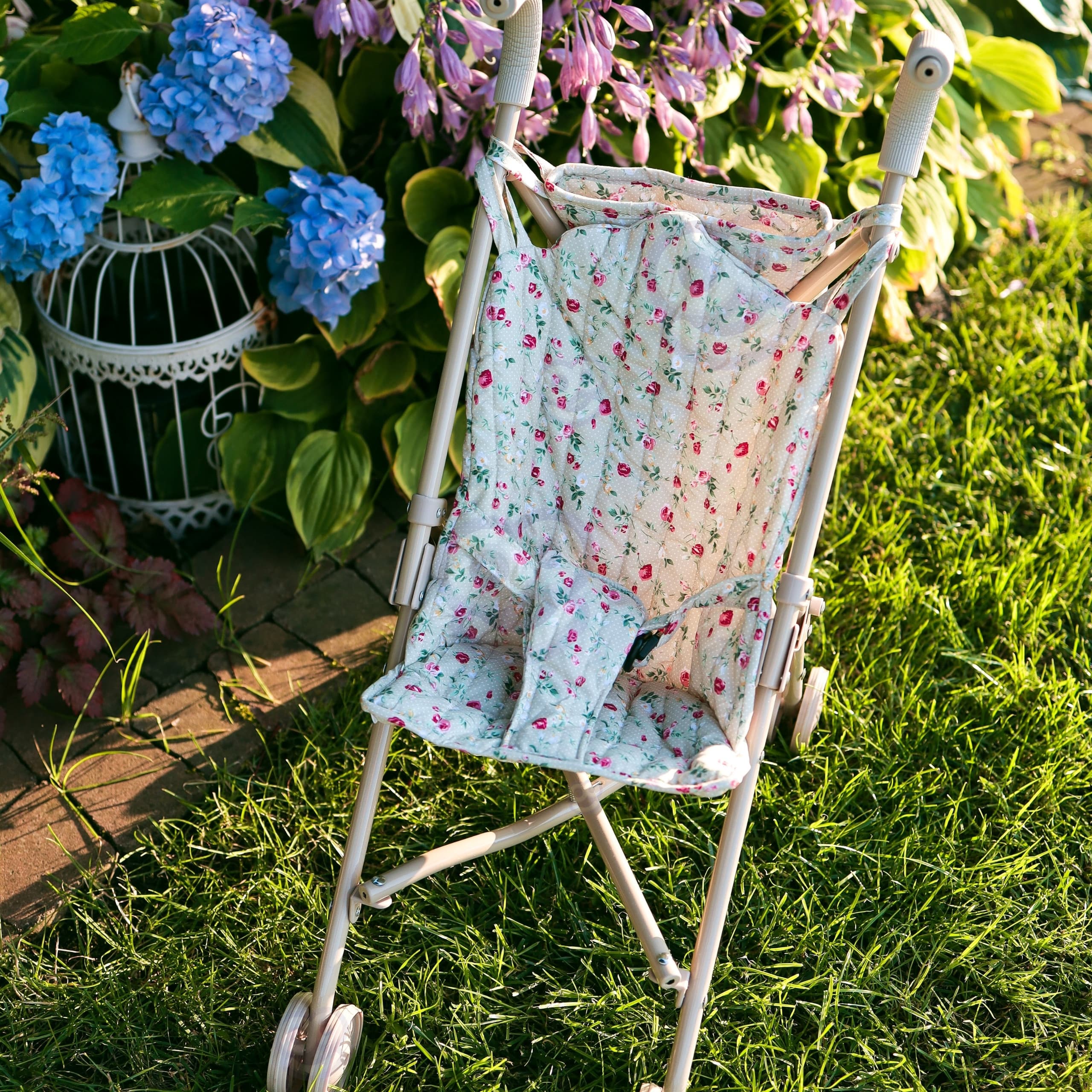 WOOPIE ROYAL Wózek dla Lalek Spacerówka Vintage Rose