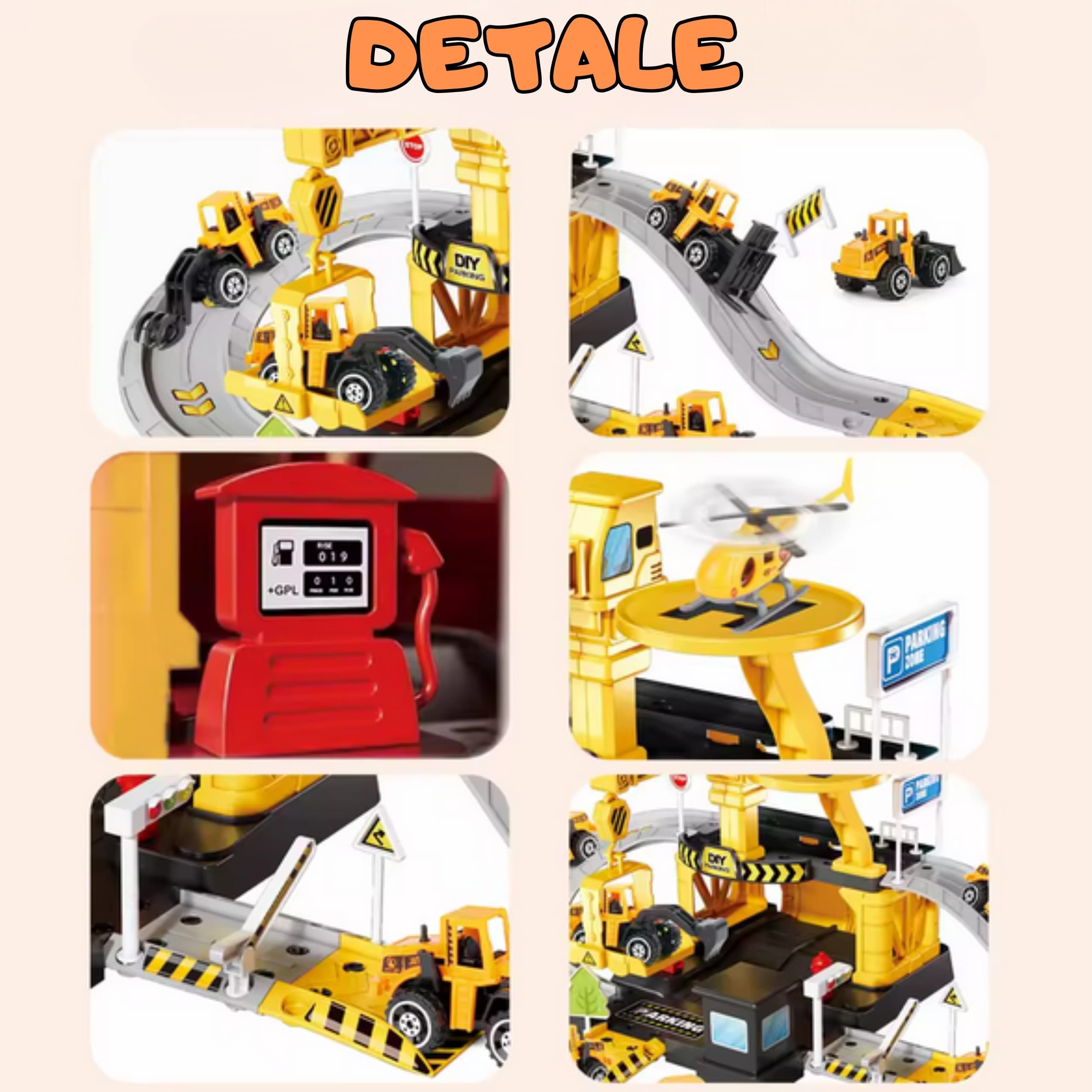 WOOPIE Garaż Parking Roboty Drogowe 41el.