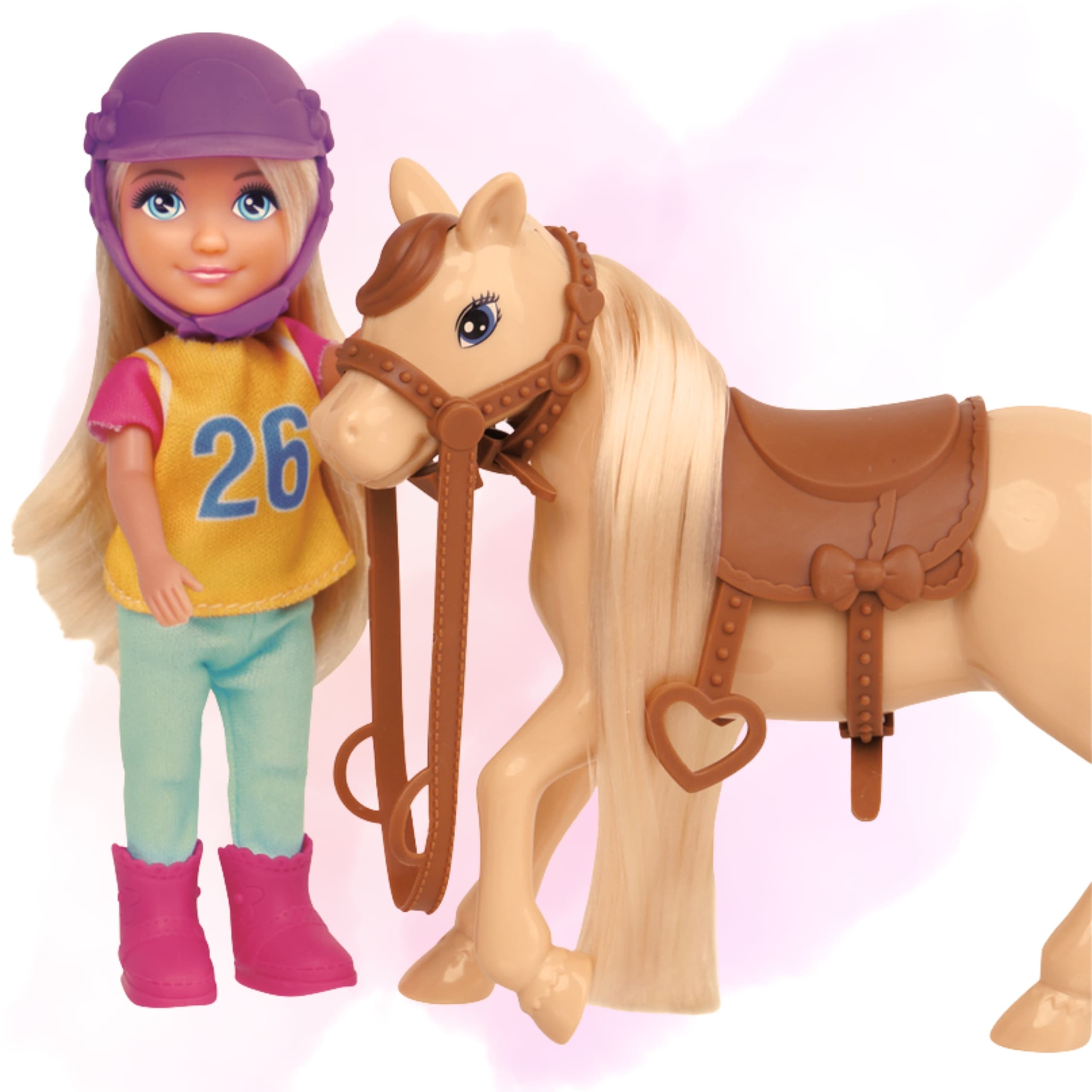 WOOPIE Zestaw Laleczka Jeździec z Koniem