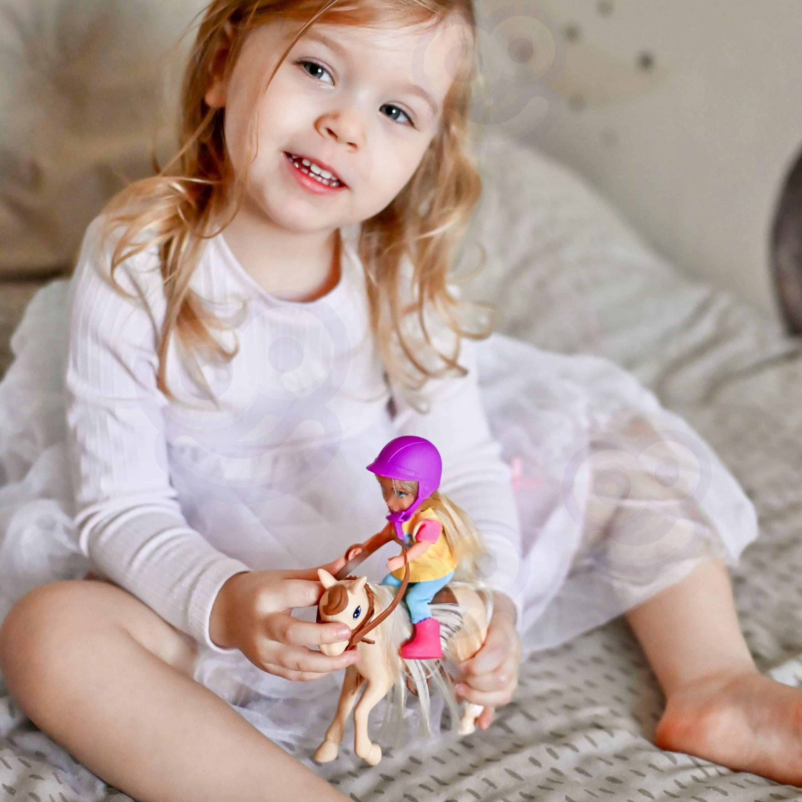 WOOPIE Zestaw Laleczka Jeździec z Koniem