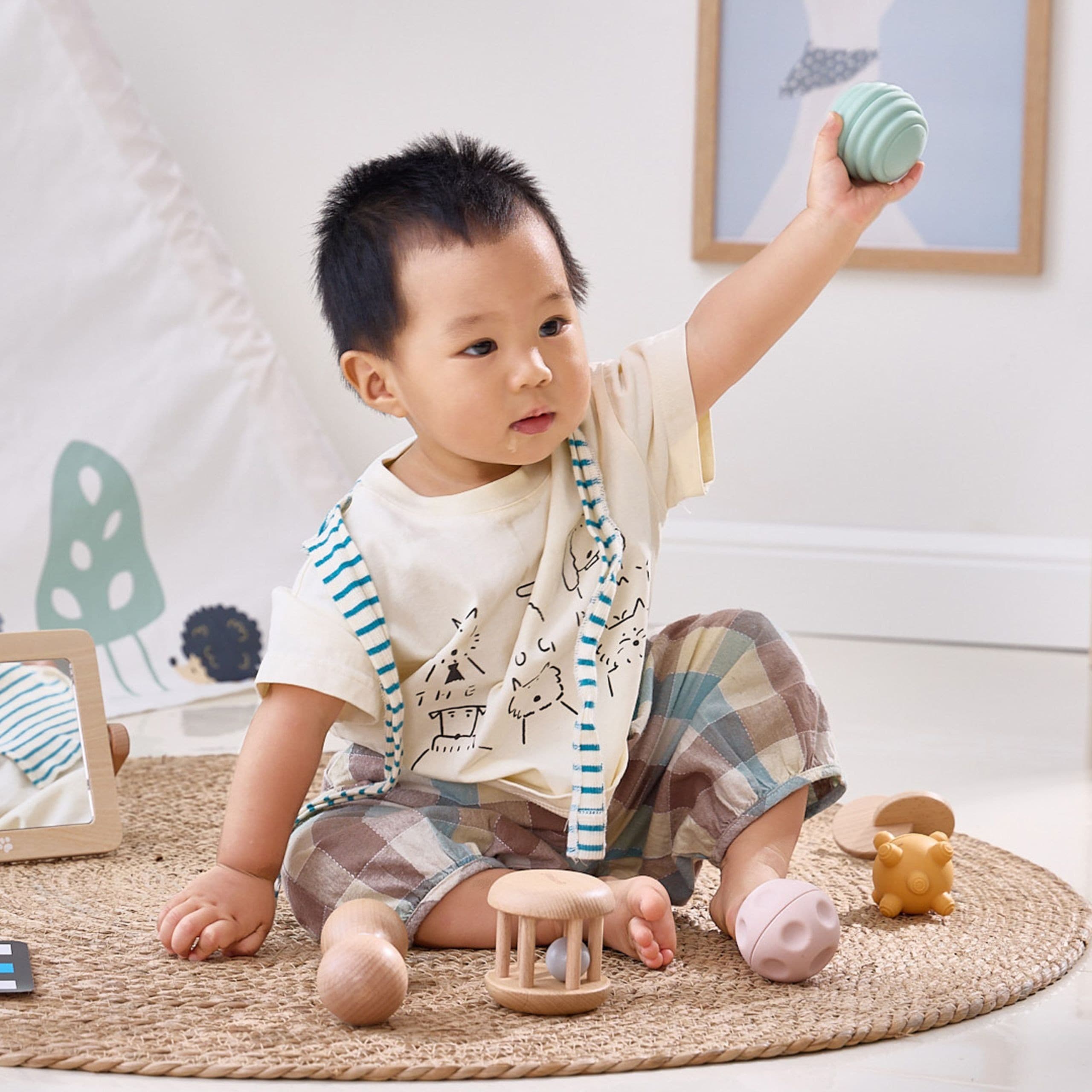 VIGA Zestaw Zabawek Edukacyjnych Pudełko Box od urodzenia do 6 miesiąca