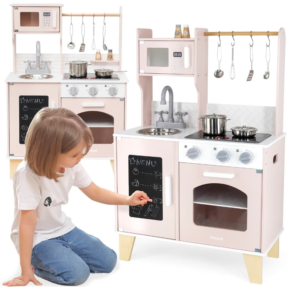 VIGA PolarB Drewniana Kuchnia Światło Dźwięk + Akcesoria