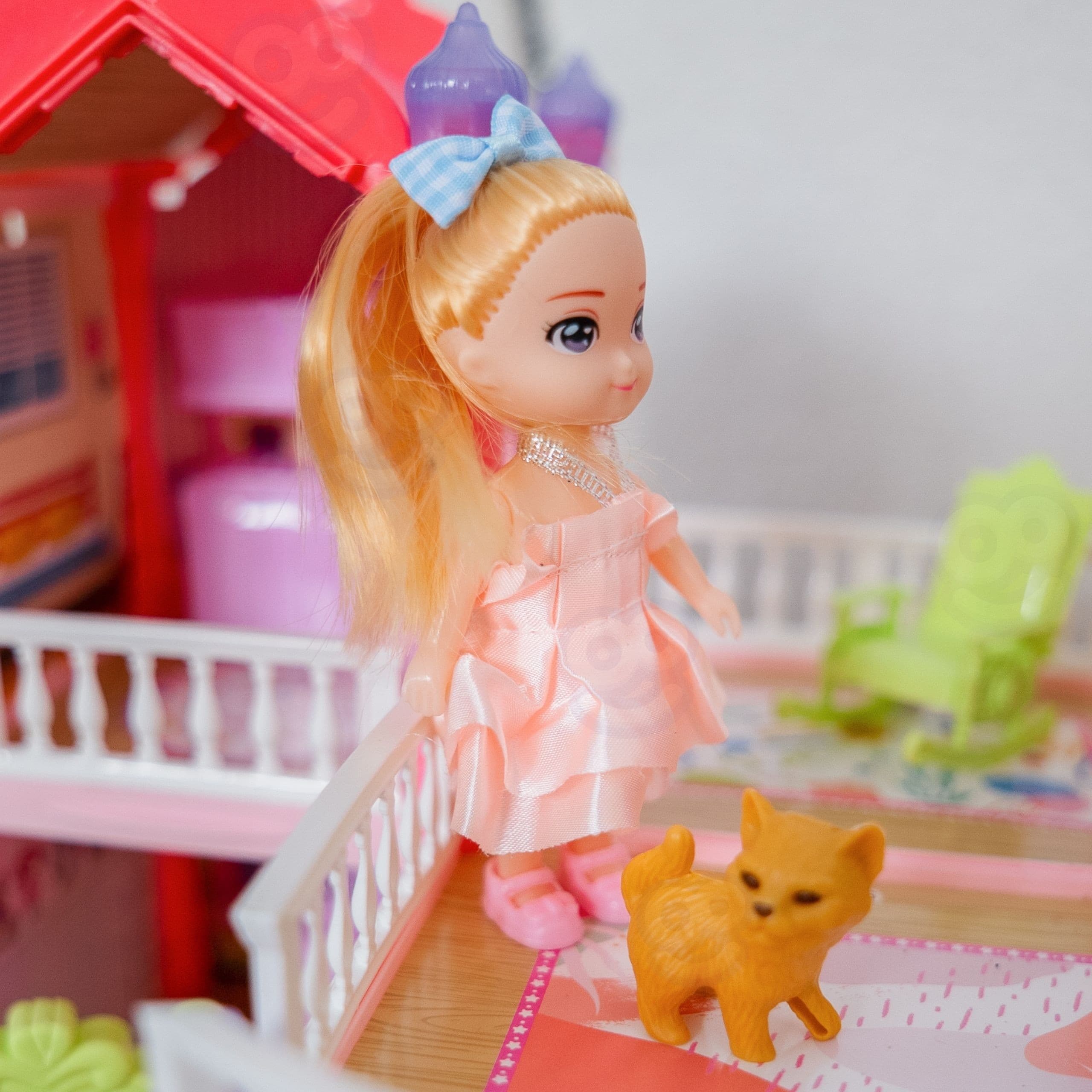 WOOPIE Domek Dla Lalek Willa Ogrodowa 156el.