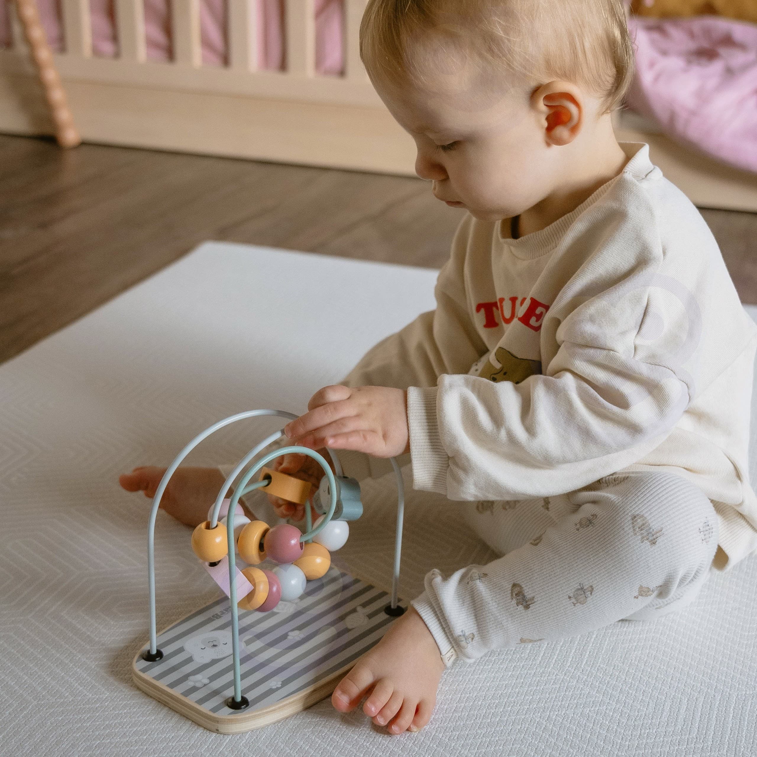 VIGA PolarB Drewniany Labirynt Przeplatanka Edukacyjna Montessori