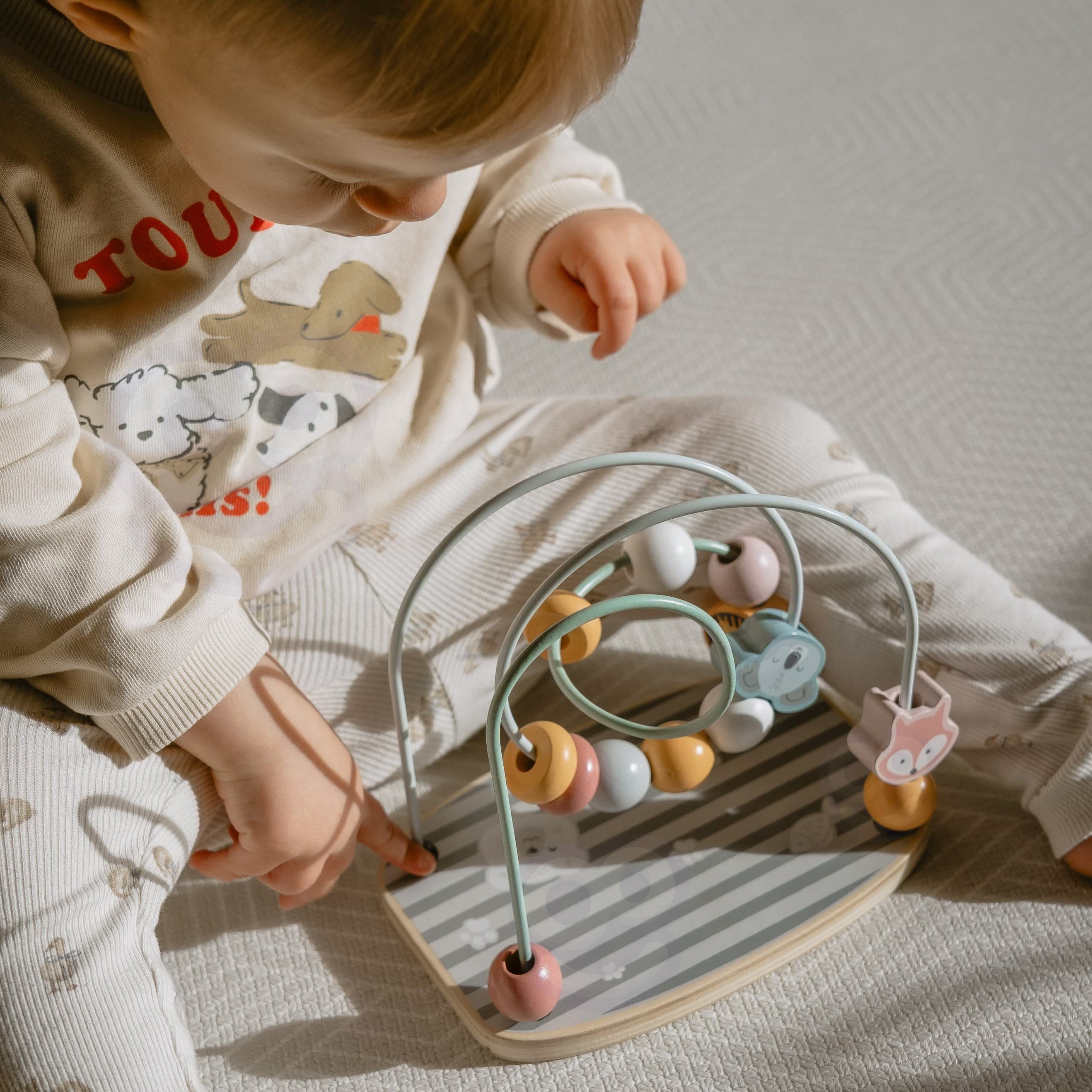 VIGA PolarB Drewniany Labirynt Przeplatanka Edukacyjna Montessori