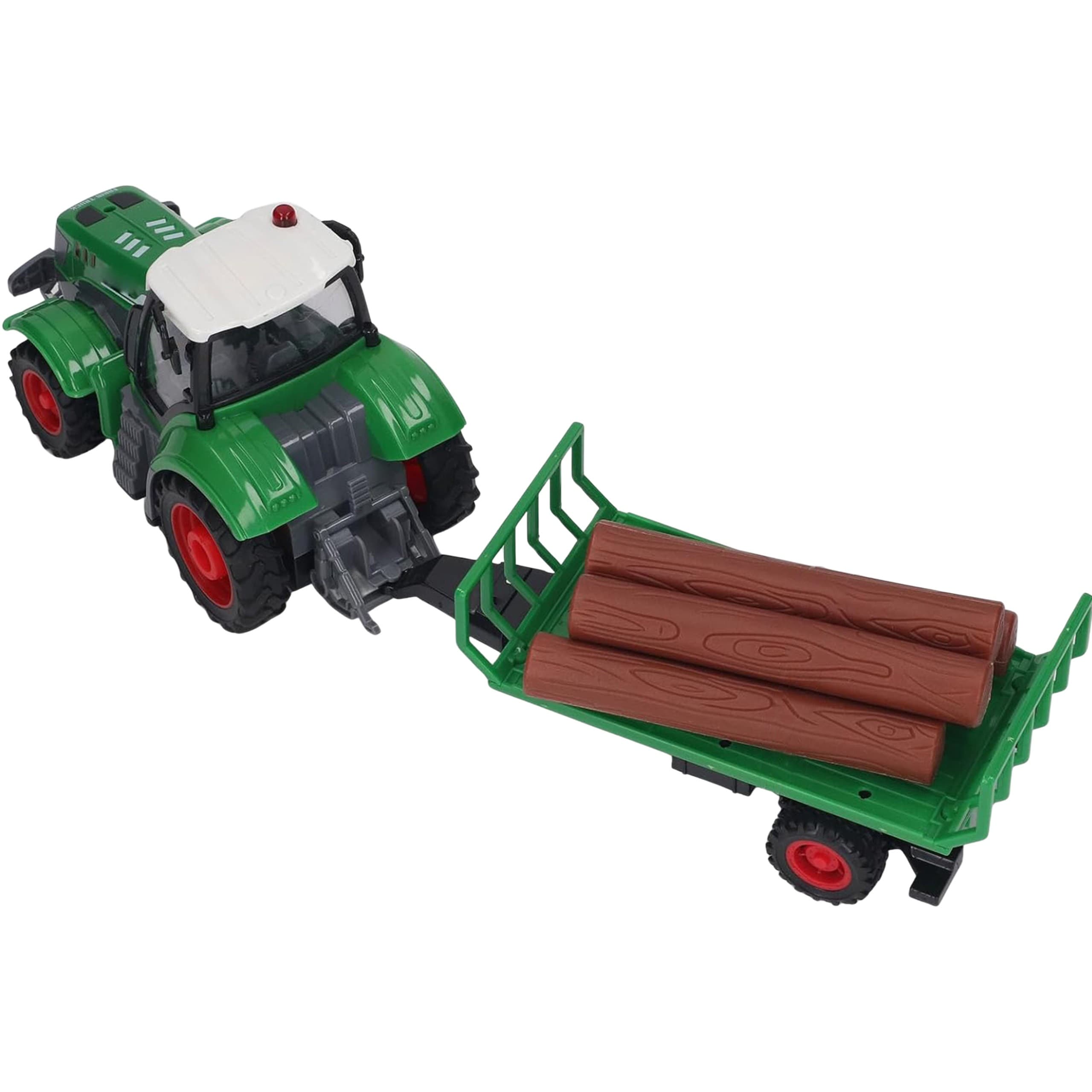 WOOPIE Traktor z Przyczepą na Pilota Sterowany RC - Skala 1:24