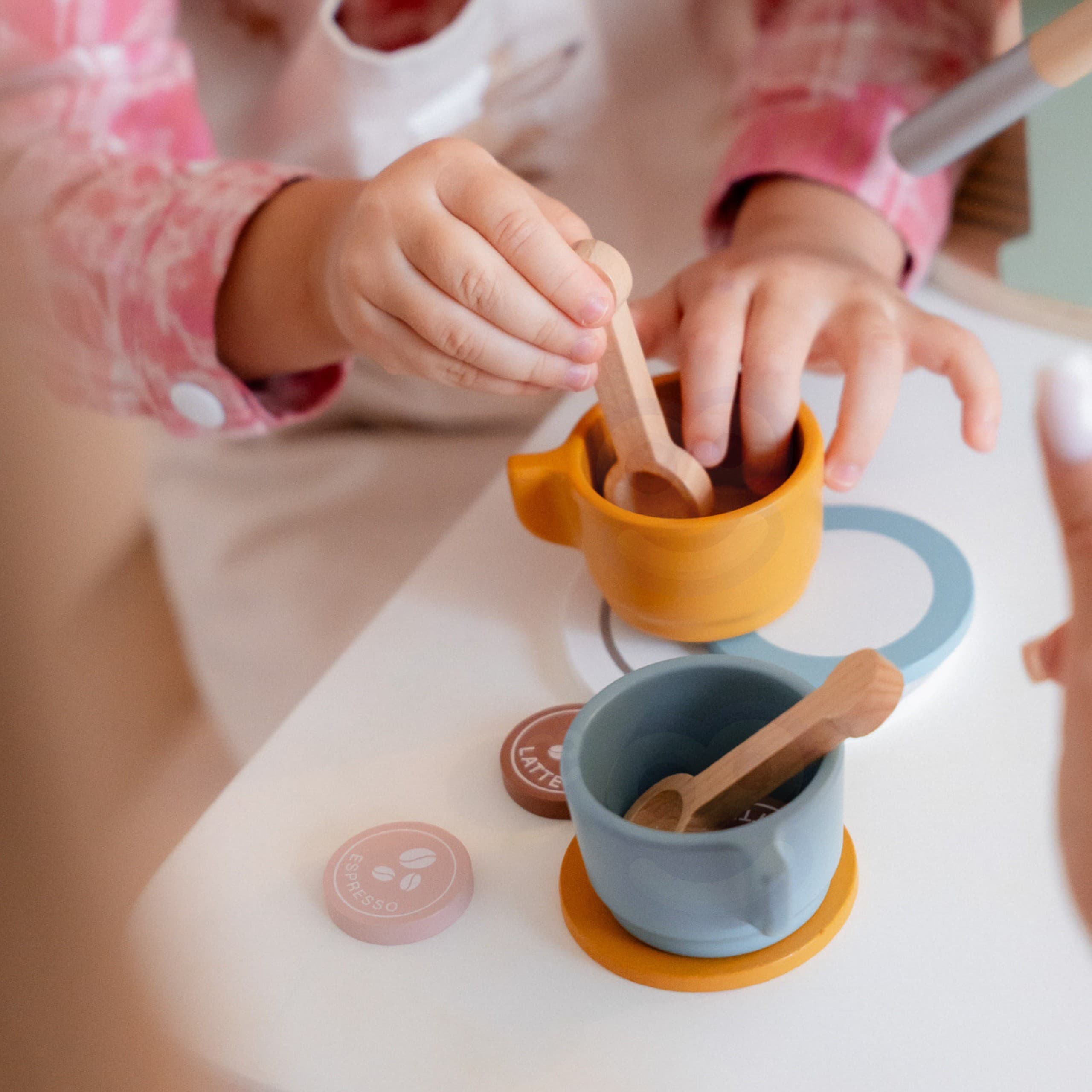 WOOPIE GREEN Drewniany Ekspres do Kawy Cukiernia Barista 25 el.