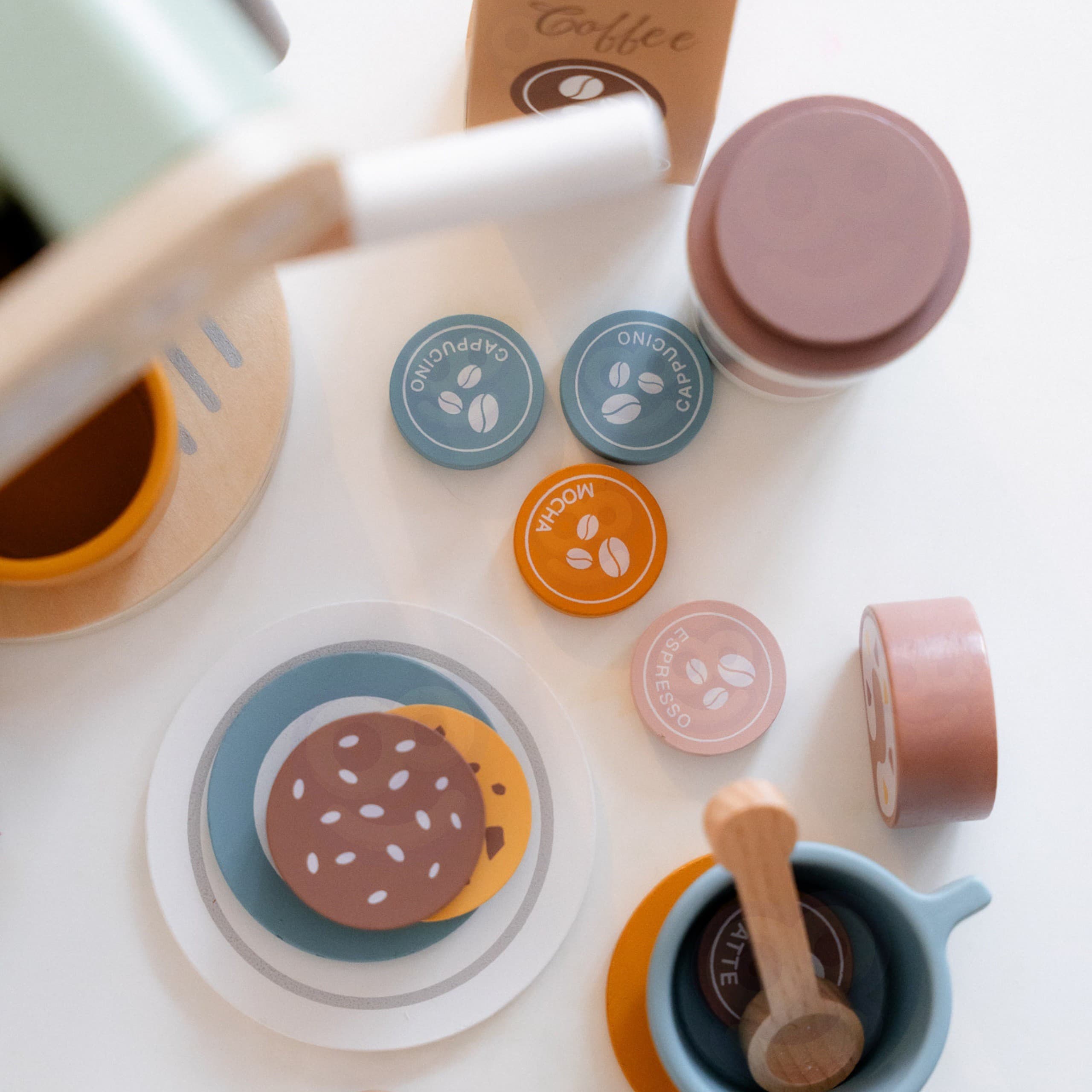 WOOPIE GREEN Drewniany Ekspres do Kawy Cukiernia Barista 25 el.