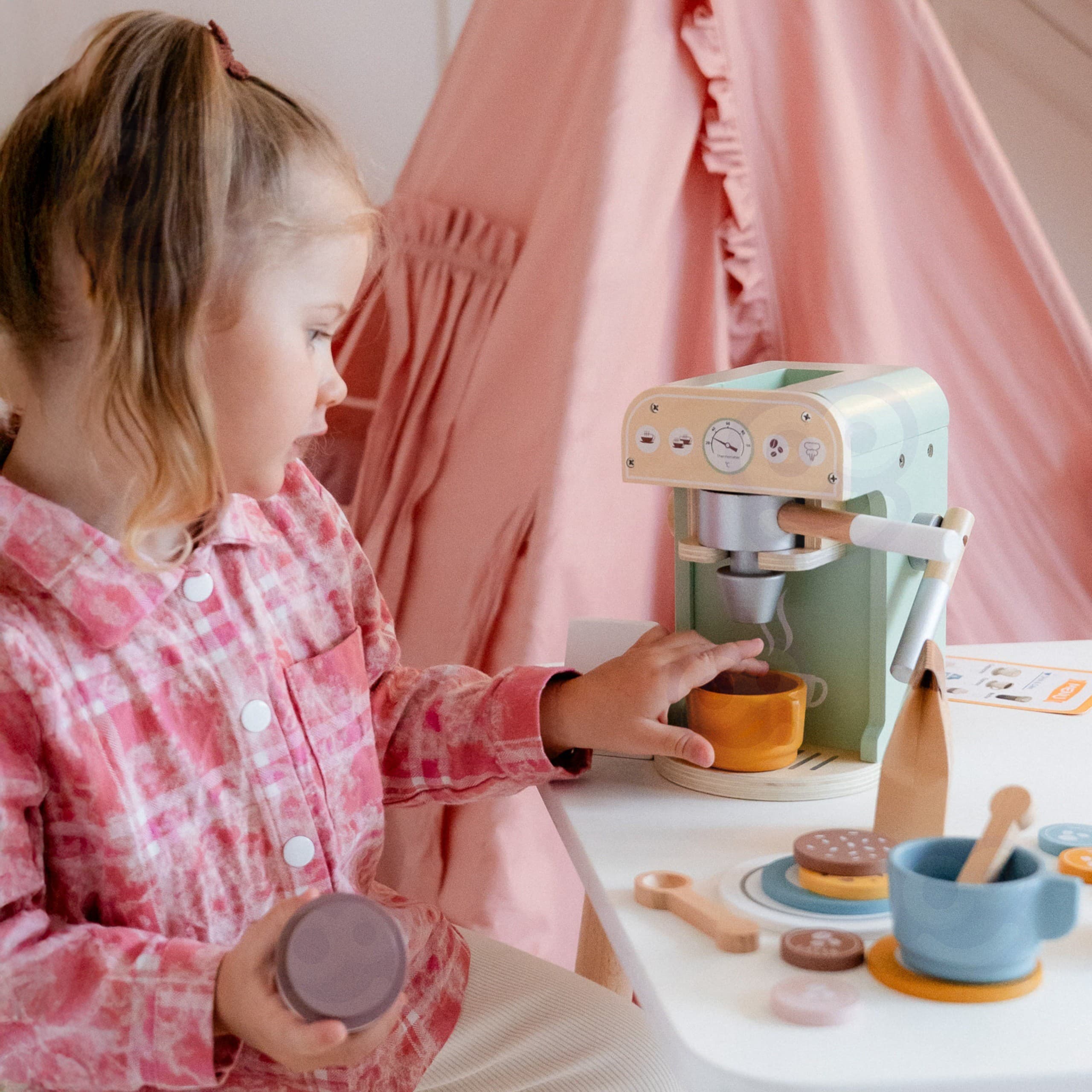 WOOPIE GREEN Drewniany Ekspres do Kawy Cukiernia Barista 25 el.