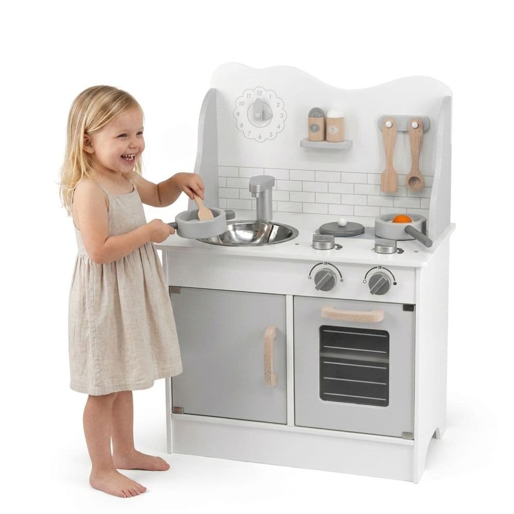 VIGA PolarB Drewniana Kuchnia z Akcesoriami Eco Gray