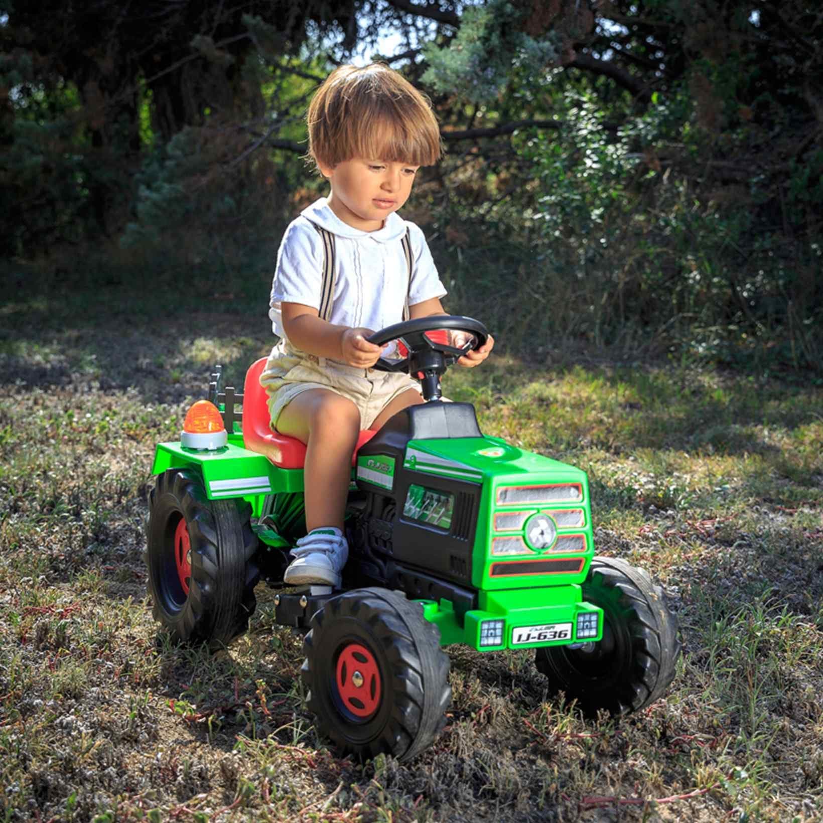 INJUSA Traktor Na Akumulator Basic 6V + Przyczepka